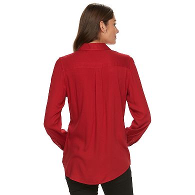 Women's Croft & Barrow® Solid Soft Blouse