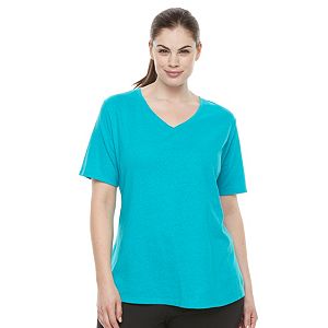 Plus Size Tek Gear® Easy V-Neck Workout Tee