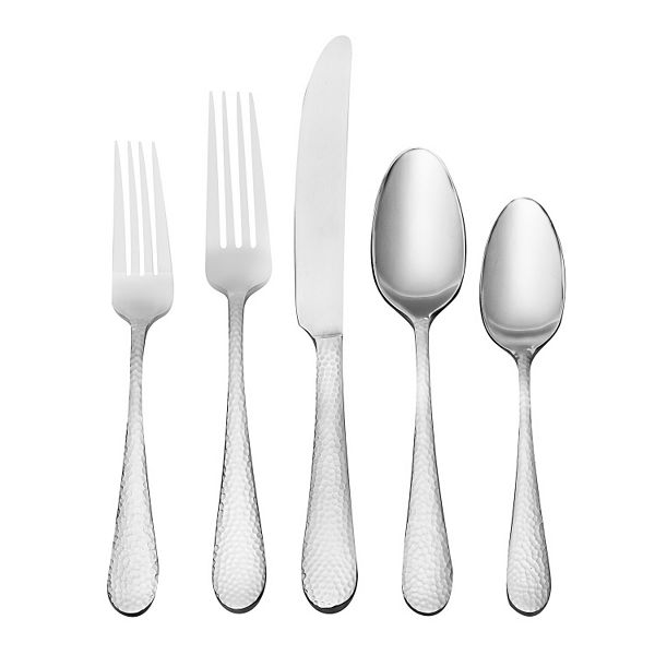 Vale Hammered 20 Piece Flatware Set – Oneida