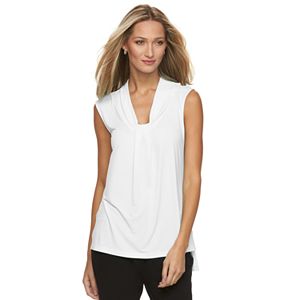 Women's Dana Buchman Print Knot-Front Top