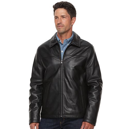 Kohls Mens Faux Leather Jacket Images