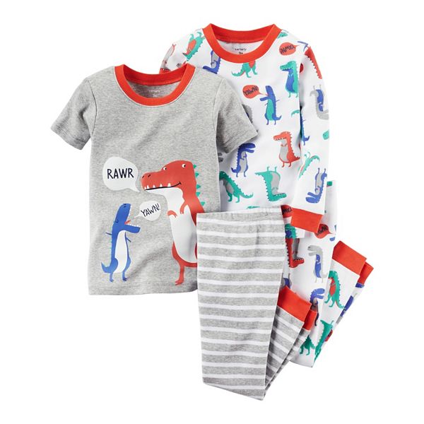 Toddler Boy Carter's 4-pc. Print Pajama Set
