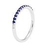 14k White Gold Sapphire Stackable Ring