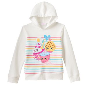 Girls 4-6x Shopkins Kookie Cookie, Cupcake Chic & Sneaky Wedge Striped Hoodie