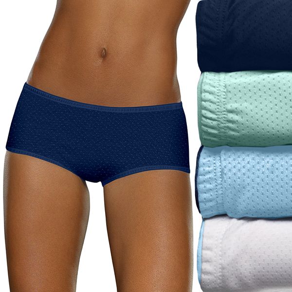Girl's Breathable Micro Mesh Briefs Underwear (6 Pair Pack) by Fruit