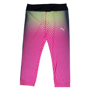 Girls 4-6x PUMA Faded Striped Capri Leggings