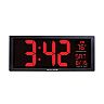 AcuRite Large LED Clock with Indoor Temperature (75127)