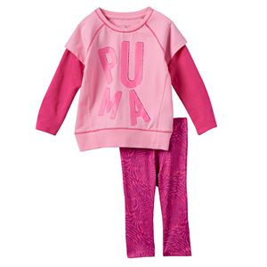 Baby Girl PUMA Skater Tee & Zebra Leggings Set