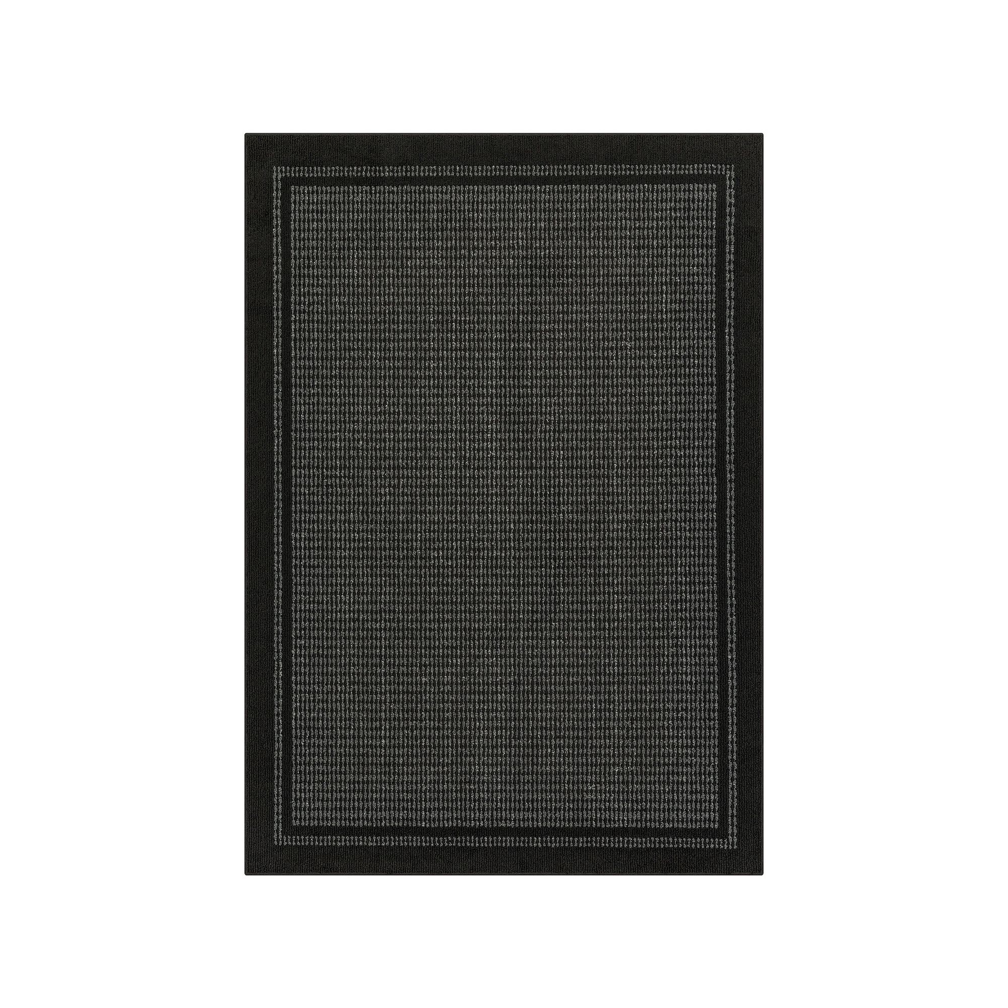 Sonoma Goods For Life® Encore Faux Sisal Washable Rug, Faux Sisal Black Gr