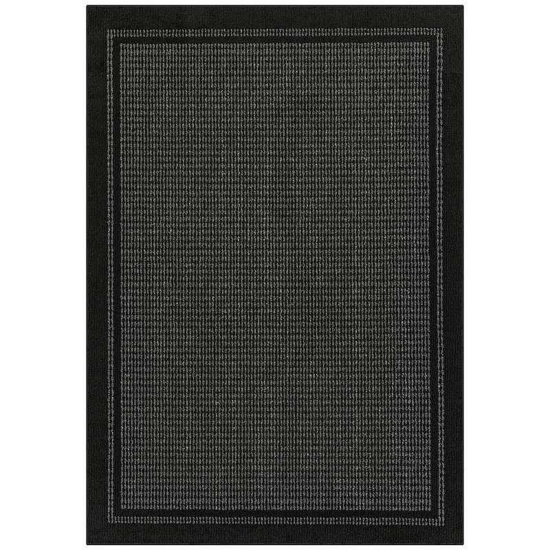 Sonoma Goods For Life Encore Faux Sisal Washable Rug, Black, 7X10 Ft