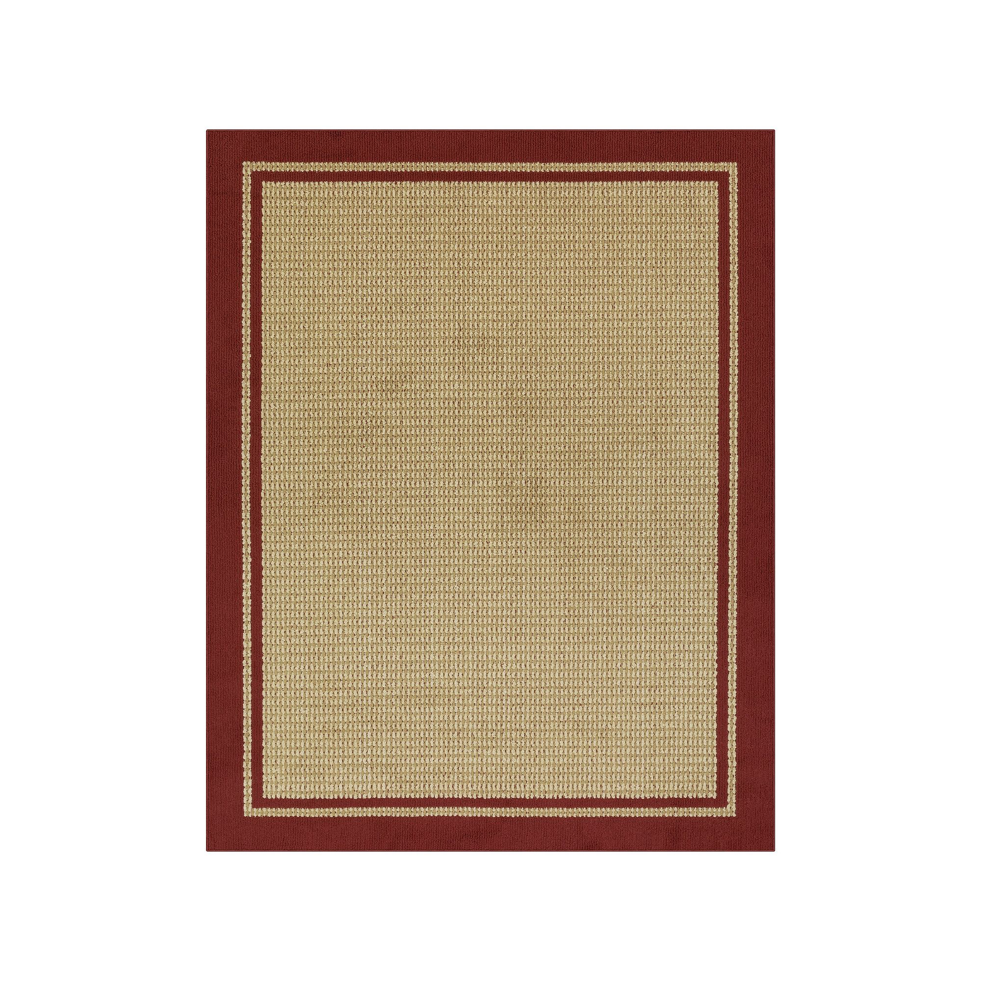Sonoma Goods For Life® Encore Faux Sisal Washable Rug, Faux Sisal Red