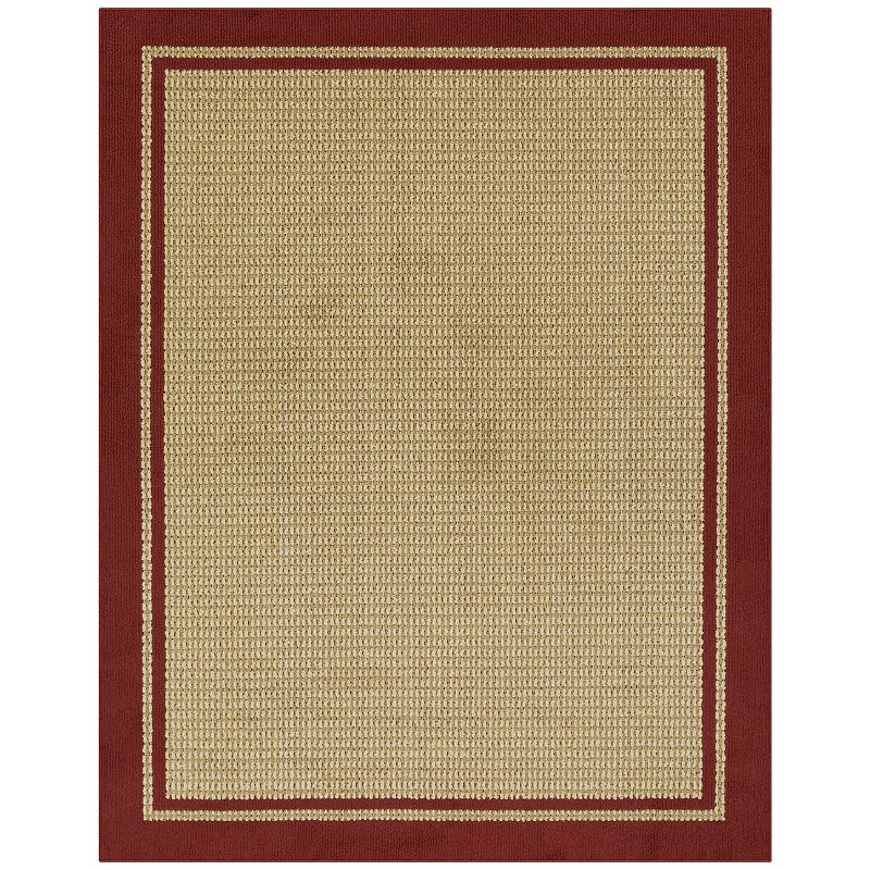 Sonoma Goods For Life® Encore Faux Sisal Washable Rug, Faux Sisal Red