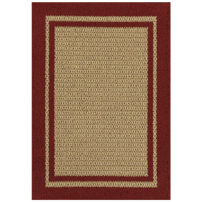 Sonoma Goods for Life Encore Faux Sisal Washable Rug, Red, 7X10 Ft