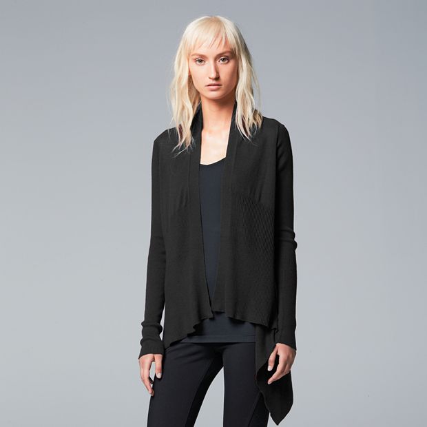 Vera wang sale flyaway cardigan