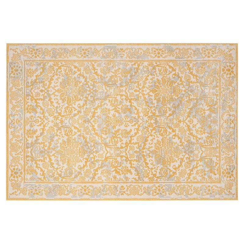 Safavieh Evoke Michaela Framed Floral Rug, White, 6.5X9 Ft