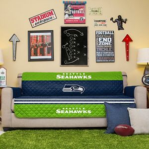 Seattle Seahawks Quilted Sofa Cover