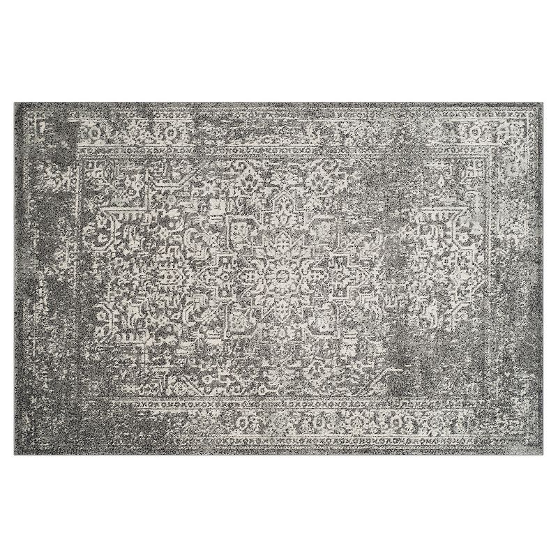 Safavieh Evoke Katie Framed Floral Rug, Grey, 8X10 Ft