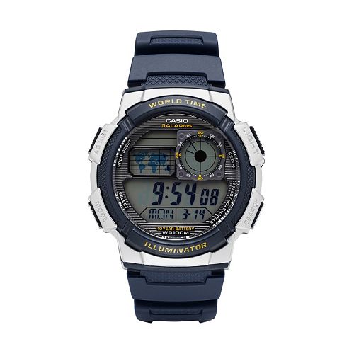 Casio Men's Digital Chronograph World Time Watch AE1000W2AVCF