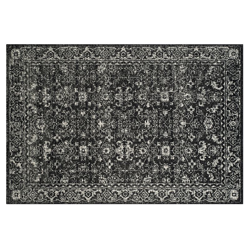 Safavieh Evoke Jenny Distressed Framed Floral Rug, Grey, 5X7.5 Ft