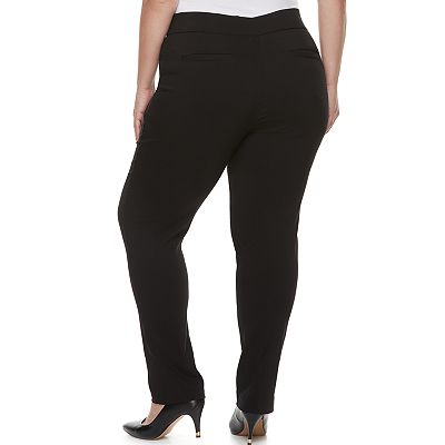 Plus Size Apt. 9 Brynn Millennium Pinstripe Pull-On Dress Pants