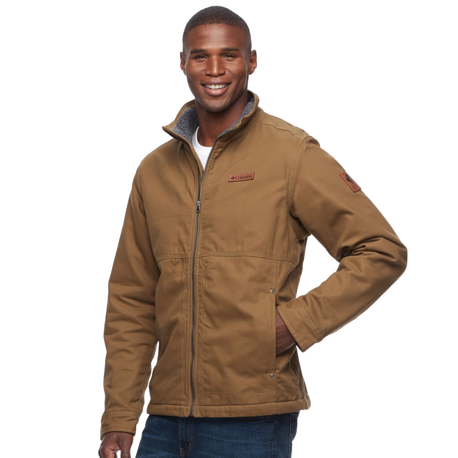 columbia fleece lined jacket mens