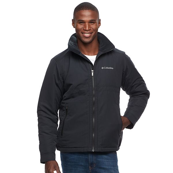 columbia fleece black jacket