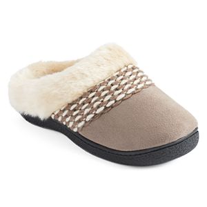 Isotoner Women's Woodlands Hookback Clog Slippers