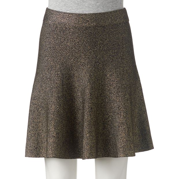 Juniors Candie s Lurex Sweater Skirt