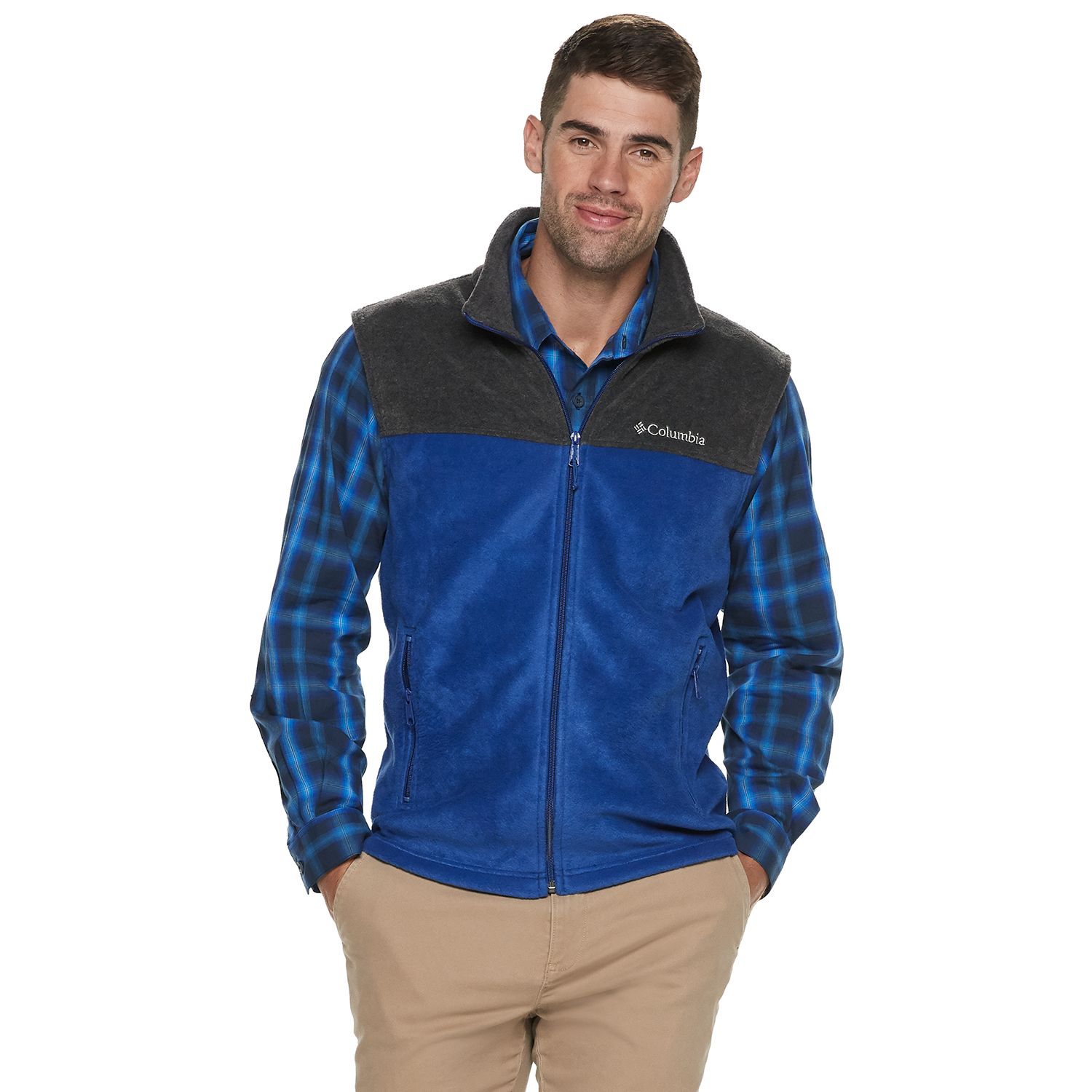 men's columbia flattop ridge fleece vest