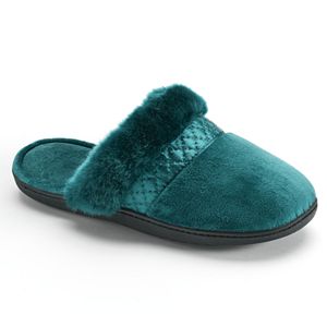 Isotoner Women's Velour Scuff Slippers
