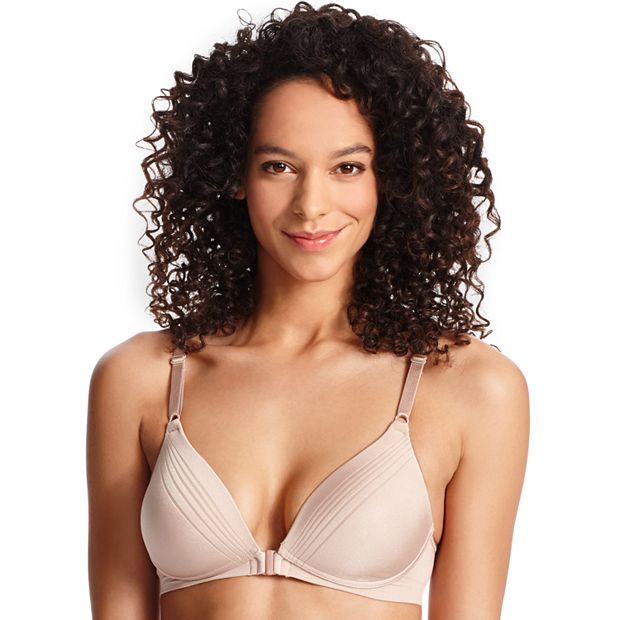 WBQ Middle-Aged Women Wirefree Bra Front Button Closeure Soft