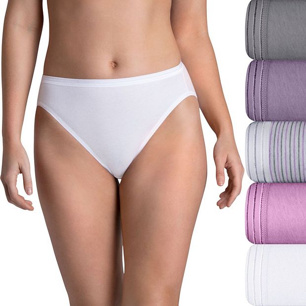 Women's Fruit of the Loom® Ultra Soft 5-pack Hi-Cut Panty Set 5DUSKHC