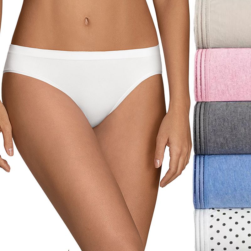 Womens Fruit of the Loom Signature 5-pack Ultra Soft Bikini Panties 5DUSKB