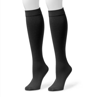 MUK LUKS 2 pk Women's Fleece-Lined Knee-High Socks