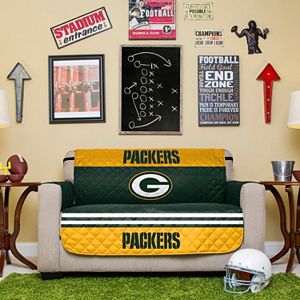 Green Bay Packers Quilted Loveseat Cover