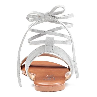 Candie's® Women's Beaded Lace-Up Sandals