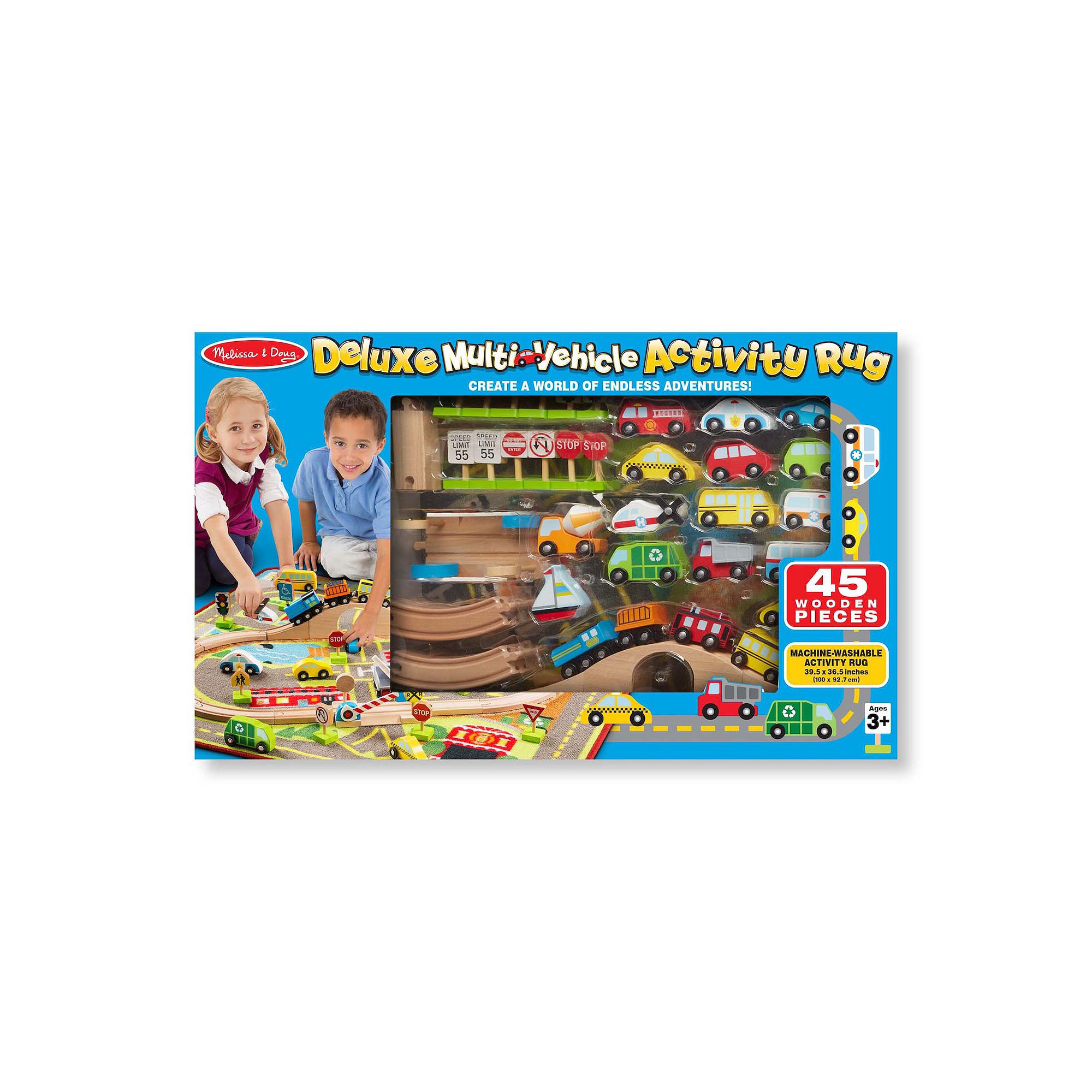 Melissa & Doug Deluxe Multi-Vehicle Activity Rug