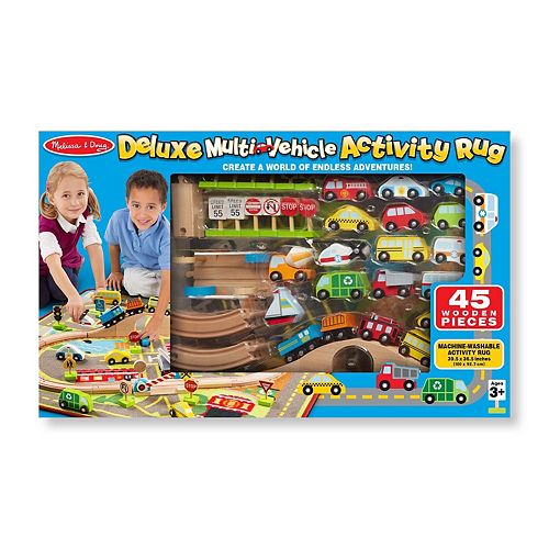 Melissa & Doug Deluxe Multi-Vehicle Activity Rug