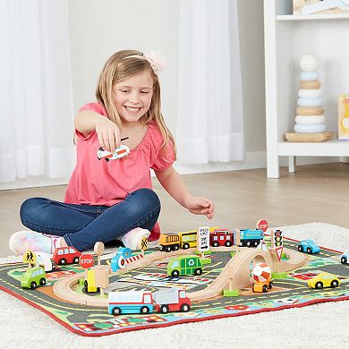 Melissa & Doug Deluxe Multi-Vehicle Activity Rug