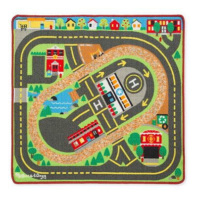 Melissa Doug Deluxe Multi-Vehicle Activity Rug
