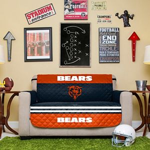 Chicago Bears Quilted Loveseat Cover
