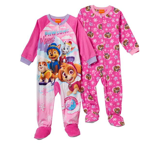 Paw patrol footed store pajamas