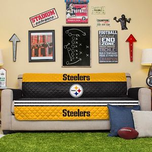 Pittsburgh Steelers Quilted Sofa Cover