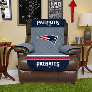 New England Patriots Quilted Recliner Chair Cover