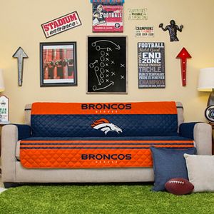 Denver Broncos Quilted Sofa Cover