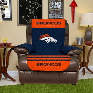 Denver Broncos Quilted Recliner Chair Cover