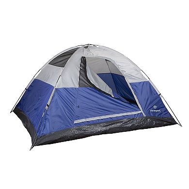 Stansport Pine Creek 3-Person Dome Tent (Blue White)