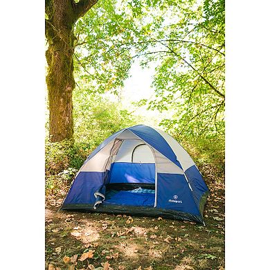 Stansport Teton 4-Person Dome Tent (Blue White)