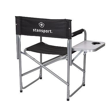 Stansport Folding Director's Chair with Side Table