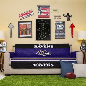 Baltimore Ravens Quilted Sofa Cover